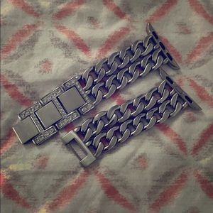 Silver clasp Apple Watch band